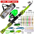 thumbnail image 2 of Caña de pescar 1.5M caña de pescar para niños caña de pescar ultraligera ultraligera + carrete de pesca + señuelos de pesca bolsa de almacenamiento de aparejos de pesca PROBEROS  Caña de pescar, 2 of 7
