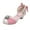 Pink, variant on WUXIAN Child Trendy Elegant Bowknot High Heel Shoes For Girls Lightweight Non- Soft Bottom Dress Shoes For Performance Party Cozy Footwear