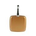 thumbnail image 2 of Gold Coast Deep Square Non-stick 11-1/2 inch Aluminum Grill Pan in Copper, 2 of 6