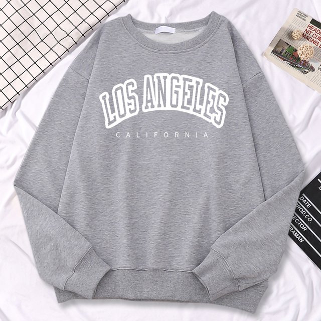 Set Nd Womens Pullovers Los Angeles California Letter Printi