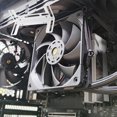 thumbnail image 3 of Universal Desktop Computer Cooling Expanding Holder Gaming PC Overclocking RAM CPU GPU Cooler Stand Bracket For 8 9 12cm Fans Black, 3 of 6
