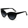 thumbnail image 2 of Polarized Classic Modern Marilyn Cat Eye Sunglasses Chill Black - Black, 2 of 4