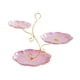 thumbnail image 2 of Portaplatos de frutas de 3 niveles Bandeja para servir de 3 niveles Almacenamiento multiusos Pastel de bodas rosa, 2 of 9