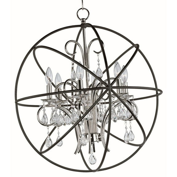 Maxim Lighting - Six Light Pendant - Orbit-Six Light Chandelier in Modern