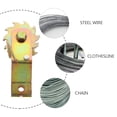 thumbnail image 3 of CTIRCHIU Practical Rope Tensioner Steel Tightening Gear Shaped For Chain Use 1Pack, 3 of 6