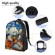 thumbnail image 5 of Disketp Dog Guitar Starry Night Mochila Unisex de Apertura Lateral Completa, Mochila para Laptop para Escuela, Trabajo y Viajes, 5 of 8