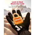 thumbnail image 4 of Guantes de moto de invierno KEMIMOTO Rainproof Black M, 4 of 8