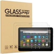 2-Pack EpicGadget Glass Screen Protector for Amazon Fire HD 8 / Fire HD 8 Plus 10th Generation (2020 Release) - Tempered Glass Film / High Definition / 9H Hardness
