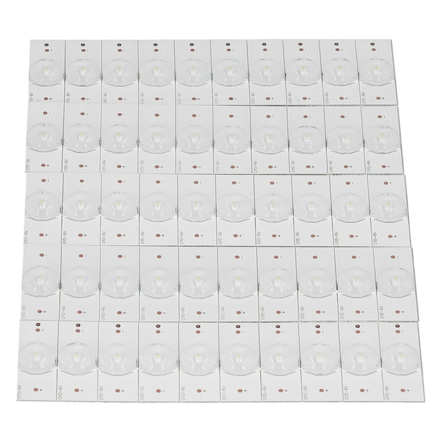 Cuentas de lámpara de lente V, 50 cuentas de lámpara de 6 V VSMDLED, cuentas de lámpara de reparación de TV, verdadera excelencia