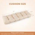 thumbnail image 2 of YYAo Deep Seat Cushion, Water Resistant Chair Cushions,Indoor Outdoor Tufted Bench Cushion with Soft PP Cotton-Beige, 2 of 7