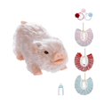 thumbnail image 3 of Conjunto de muñecos de cerdito reborn realistas, juguetes de cerdito, accesorios de fotografía adorables y realistas, conjunto de juguetes de juego de Blanco, 3 of 8