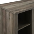 thumbnail image 4 of 58" Wood TV Stand with Middle Glass Doors - Gray Wash, 4 of 8