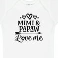thumbnail image 4 of Inktastic Mimi and Papaw Love Me Boys or Girls Baby Bodysuit, 4 of 5