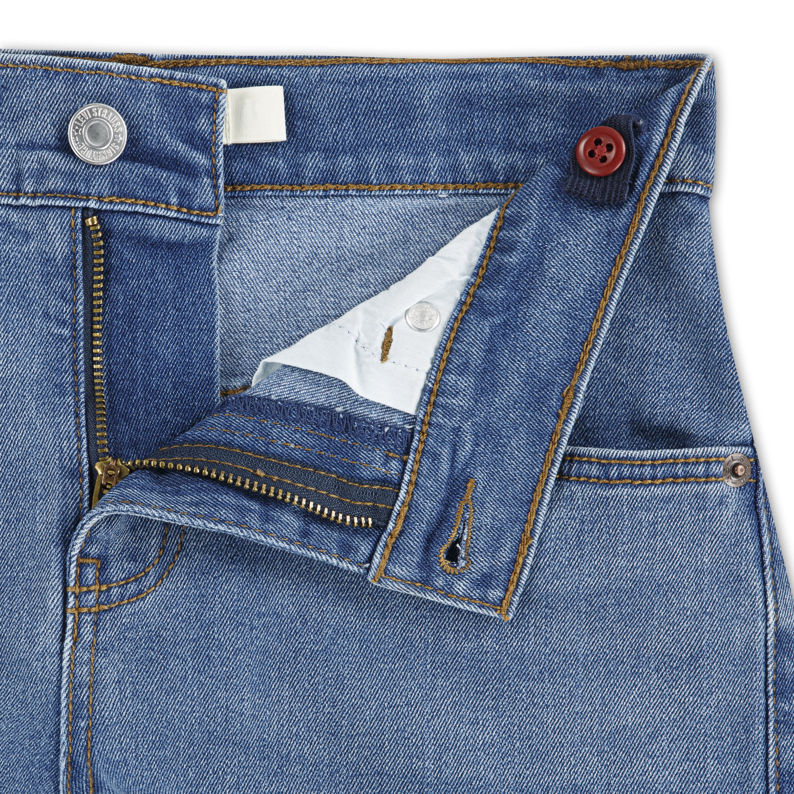 Levi Strauss Signature Boys Straight Stretch Jeans, Sizes 4-18