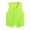 Fluorescent Green, variant on Unisex Adults Solid Color Volunteer Activity Uniform Vest Waiter Bartender Waistcoat for Women Men Black M