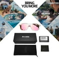 thumbnail image 7 of Joopin Polarized Sunglasses for Women Men Vintage Retro Classic Square Frame Aluminum Legs (Transparent/Pink), 7 of 7