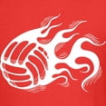thumbnail image 3 of CafePress - Flaming Volleyball Kids Dark T Shirt - Dark T-Shirt Kids XS-XL, 3 of 4