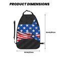 thumbnail image 2 of Naloa Shark With USA Flag 2Pcs Anti-Kick Back Seat Cover Kick Mat, Car Seat Protector with 3 Storage Pockets, 2 of 8