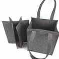 thumbnail image 2 of Miangastore Bottle Bag Carrier Wine Bag Grey Polyester Portable 1Set, 2 of 9