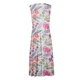 thumbnail image 6 of Ruyang Casual Dresses for Women, 2024 Womens Summer Beach Sundress Wrap V Neck Sleeveless Maxi Dress,Trendy Boho Flowy Long Dress, 6 of 6
