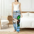 thumbnail image 4 of Salouo Mallard Duck Swimming In A River Print Women's Pajama Pants Casual Loose Sweatpants PJs Flowy Pants Drawstring Palazzo for Women Wide Leg Pants Lounge Pajama -Medium, 4 of 8