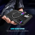 thumbnail image 6 of Allytech Magnetic Case for iPhone 11 with Lens Slide Cover, [Non-Slip] [Military Grade Protection] Slim Shockproof Ring Stand Case Support Wireless Charging, Black, 6 of 10