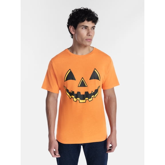 Halloween Men's Jacko Smile Graphic Tee from Way to Celebrate, Sizes XS-4XLT