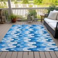 thumbnail image 6 of Addison Rugs Chantille Indoor/Outdoor Transitional Waves Sky Washable Rectangle Rug, 2'6" x 3'10", 6 of 6