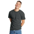 thumbnail image 2 of Hanes Men's and Big Men's Beefy Tee with Short Sleeves, 2-Pack, Sizes S-6XL, 2 of 3