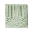 thumbnail image 2 of (2 pack) Beautiful by Drew Barrymore Textured Washcloth, Soft 100% Cotton, Sage Green, 2 of 8