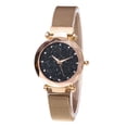 thumbnail image 1 of Reloj de pulsera de novia de cuarzo analógico con banda de malla, reloj Star Sky para mujer, regalo de vacaciones seitruly  EL2302-00, 1 of 2