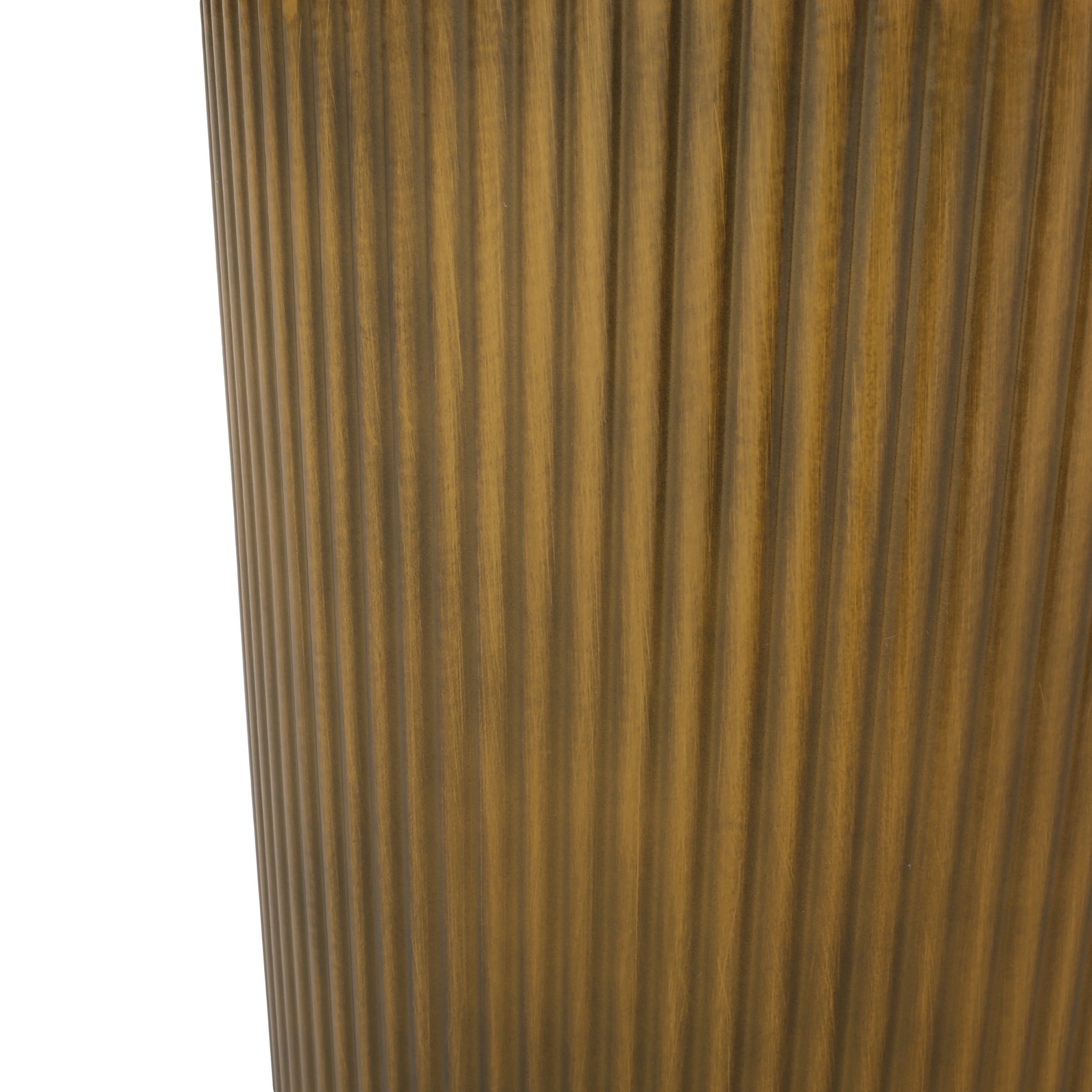 Noble House Bartram Metal Sunburst Side Table, Brushed Antique Gold