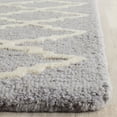 thumbnail image 3 of SAFAVIEH Cambridge Karen Geometric Wool Area Rug, Silver/Ivory, 6' x 9', 3 of 7