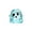 Sky Blue, variant on Pink Halloween Ghost Squishy Toy with Glitter Filling, Squeezable Relaxation Squeeze Toy for Kids and Adults, Halloween Party Favors