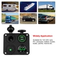 thumbnail image 2 of Toggle Switch Panel, Simple To Use Waterproof Dual USB Switch Panel, Easy To Install Buses Trailers For Cars, 2 of 8