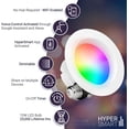 thumbnail image 4 of Hyperikon Smart LED Recessed Lighting 4 Inch 10W, Color Changing WiFi Downlight, Retrofit Can Lights, Alexa Google Home Compatible, Dimmable Multicolor Ceiling Light, 2 Pack, 4 of 8