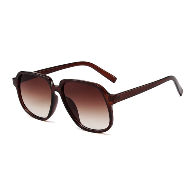 MesaSe Lunettes de Soleil pour Femmes Grande Monture Carrée Style Rétro Simple Cool Résistantes au Soleil Couleur Unie Protection UV Lunettes de Soleil pour Adultes pour l'Extérieur