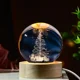 thumbnail image 5 of Lámpara de bola de cristal con forma de Papá Noel y galaxia, luz LED nocturna USB, decoración navideña 2024 para el hogar, regalo de Año Nuevo, 5 of 5