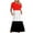 Orange, variant on Fankiway Women'S Fashionable Short Sleeve Pocket Round Neck Printing Loose Long Dress Plus Size Dresses for Curvy Women Spring Dresses for Women 6094