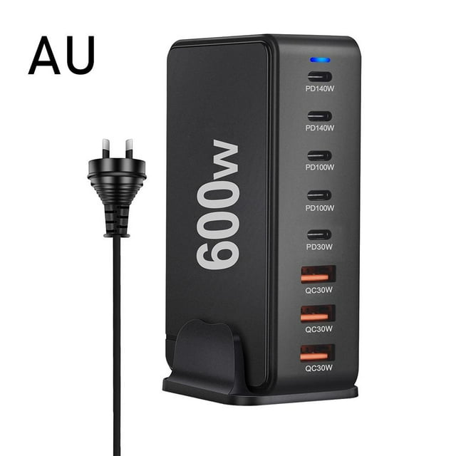 600W Gallium Nitride PD3.1 Desktop Charger Multifunctional USB Type-C 28V5A