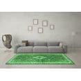 thumbnail image 3 of Ahgly Company Indoor Square Medallion Emerald Green Traditional Area Rugs, 4' Square, 3 of 4