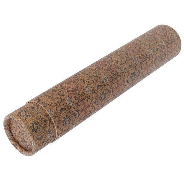HAMPPLIES Rustic Extendable Scroll Storage Tube for Painting Rolls in Assorted Color Paper Material