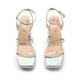 thumbnail image 4 of Sandalias DREAM PAIRS Plataforma con Tacones de Tiras para Mujer Plata 8US, 4 of 5