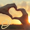 thumbnail image 5 of Sterling Silver 925 Simple Minimalist Heart Finger Rings for Women Wedding Engagement Statement Jewelry, 5 of 7