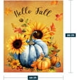 thumbnail image 2 of Fall Decorative Throw Blanket Twin Orange Thanksgiving Autumn Blue Pumpkin Sunflower Blanket for Couch Sofa Bed Outdoor Lightweight Fuzzy Soft Fleece Blankets and Throws 60x80, 2 of 6
