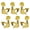 Gold 3L and 3R, variant on Yihuala 6Pcs Guitar String Tuning Pegs 3R+3L Tuner Machine Heads 1:14 Ratio Guitar Tuning Tuners Head Replacement with Screws