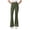 Green women flare yoga pants a1, variant on Women's Flare High Waisted Stretch Yoga Pants Casual Workout Long Pants Sporty Basic Flared Trousers for Running Lounge, Blue S
