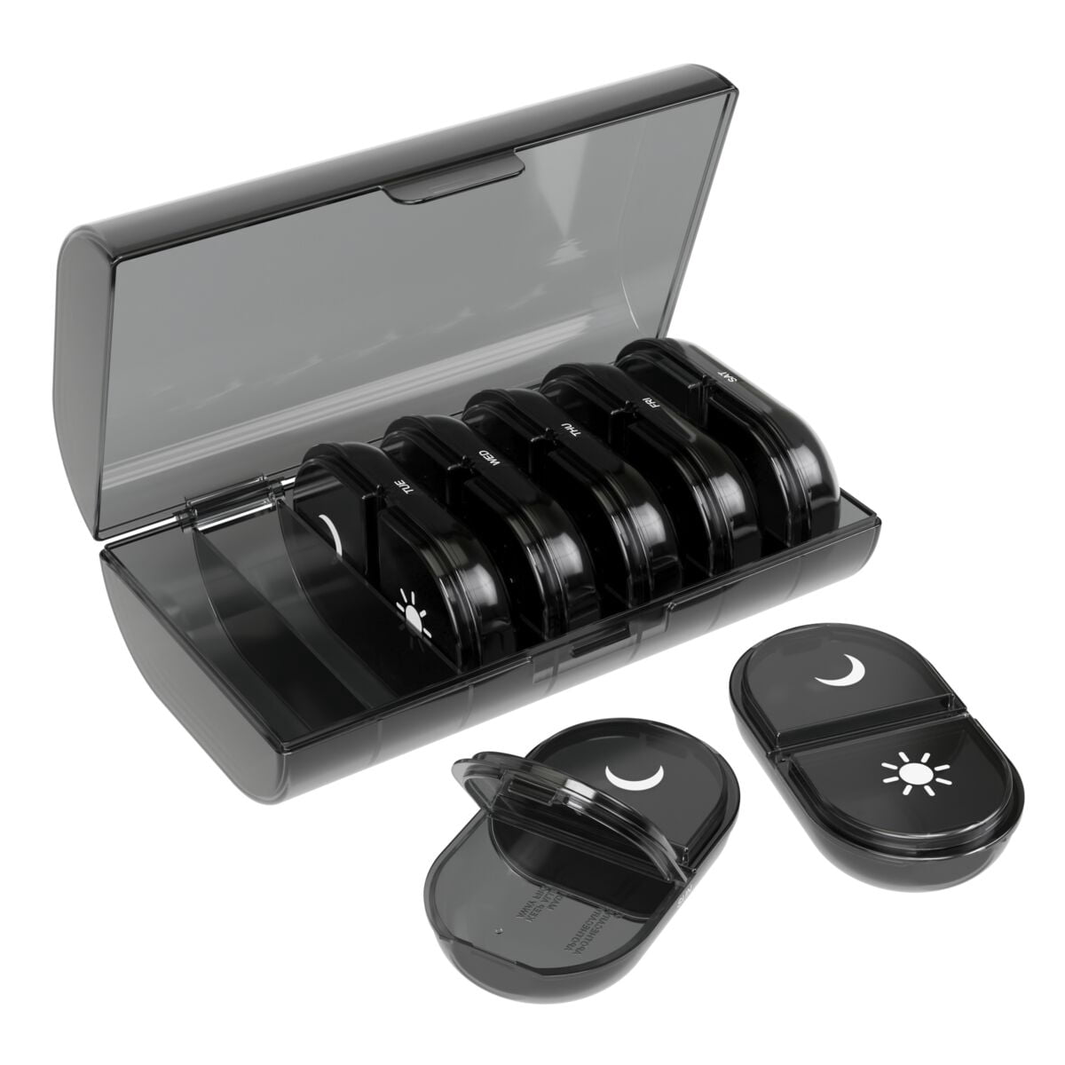Ezy Dose Weekly AM/PM Pill Organizer with Removable Compartments
