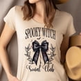 thumbnail image 4 of Spooky Witch Graphic T-Shirt | Unisex Gothic Style Outfit, Heliconia, Size 3XL, 4 of 6