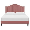 thumbnail image 5 of Modway Elise King Performance Velvet Platform Bed in Dusty Rose, 5 of 10